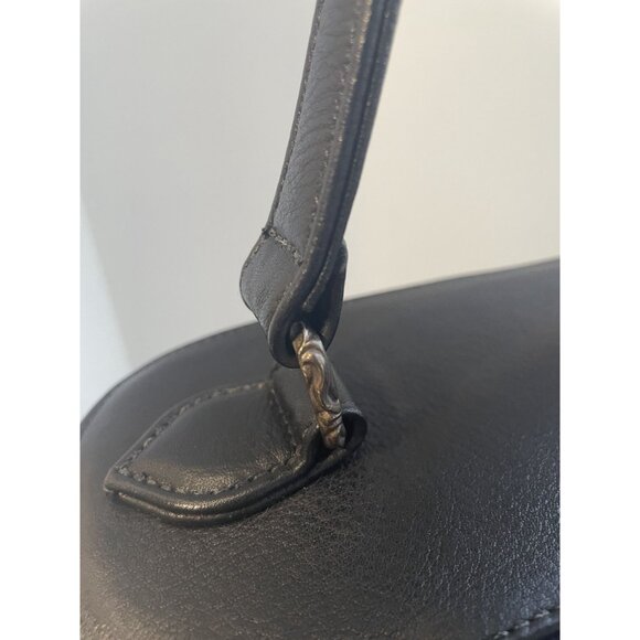 Chrome Hearts Rare Black Leather Handbag With Dual Zipper Closure & Silver Accen - Picture 13 of 14